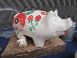 McCOY PIGGY BANK PLUS MISC.