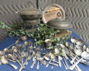 SERIOUS AMOUNT OF SILVER PLATE, POSSIBLE SLIVER