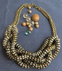 MARBLES AND VERY OLD NECKLACE