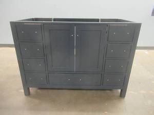 Cambridge 48 in. W x 21.5 in. D Bath Vanity Cabinet Only in Midnight Blue (NICE CONDITION)