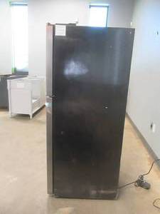 Magic Chef 10.1 cu. ft. Top Freezer Refrigerator in Platinum Steel (NEEDS A GOOD CLEANING, WORKS)