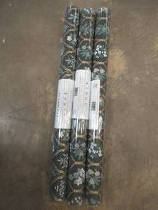LOT OF 3 - York Wallcoverings 60.75 sq. ft. Hawthorne Wallpaper (TOTAL APPROXIMATELY 182 SQ FT)
