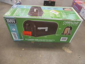 Gibraltar Mailboxes Garrison Venetian Bronze, Large, Steel, Post Mount Mailbox (OPEN BOX)