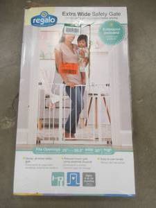Regalo 30 in. Extra-Wide Walk Through Safety Gate (OPEN BOX)