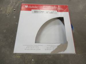 Daltile Restore 8.5 in. W Ceramic Wall Mounted Corner Shower Shelf Tile in White