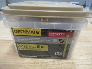 Deckmate 2-12 in. Tan Exterior Self-Starting Star Flat-Head Wood Deck Screws #9 (10 lbs. Approximately 870 pcs)