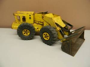 lot 13 image: Awesome Set of Two Mighty Tonkas - Mighty Tonka Turbo Diesel Bull Dozer and Mighty Tonka Front Loader - Awesome Set - SEE PICTURES