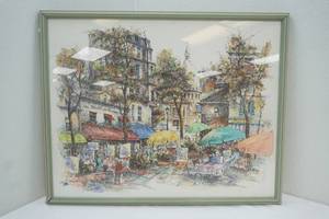 lot 30 image: Water colored vintage illustration