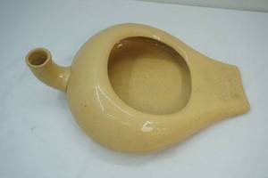 lot 61 image: vintage stoneware bed pan