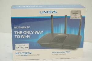 lot 114 image: Linksys max-stream router