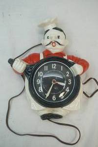 lot 219 image: 1947 red wing wall clock