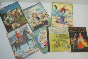 lot 263 image: vintage puzzle, books