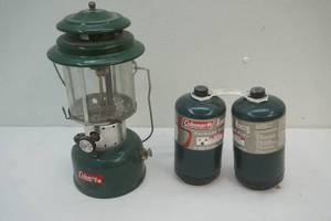 lot 265 image: oil lantern ,propane tanks