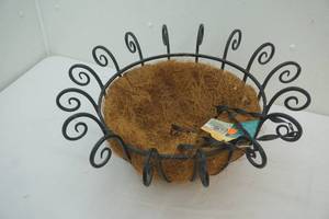 lot 273 image: metal flower basket