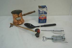 lot 365 image: canning rings, wine cork screw