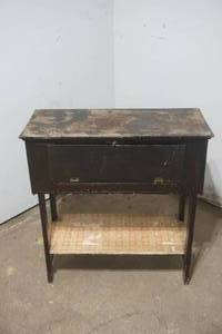 lot 434 image: Black antique Table