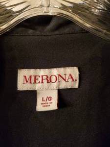 lot 69 image: Merona Womens Brown Sleeveless Collared Shirt Large