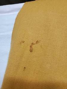 lot 92 image: Gold Cashmere Fringed Scarf Wrap&nbspMade In Scotland