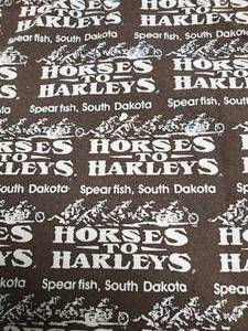 lot 118 image: Horses To Harleys Spear Fish South Dakota Biker Bandana