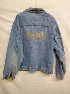 lot 44 image: iDENTITY A Division Of Swingster Jean Jacket XL - Note Construction Company Logo On Back