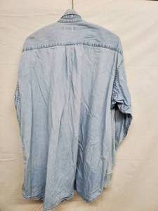 lot 49 image: Banana Republic Blue Denim Shirt XL