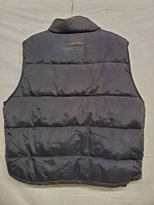 lot 60 image: Eddie Bauer Mens 100% Goose Down Nylon Quilted Puffer Vest XL Black