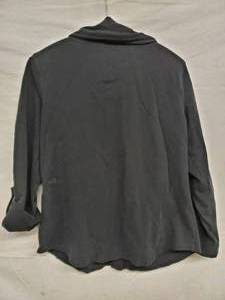 lot 64 image: Style&Co Sport Black Long Sleeve Snap Front Shirt XL