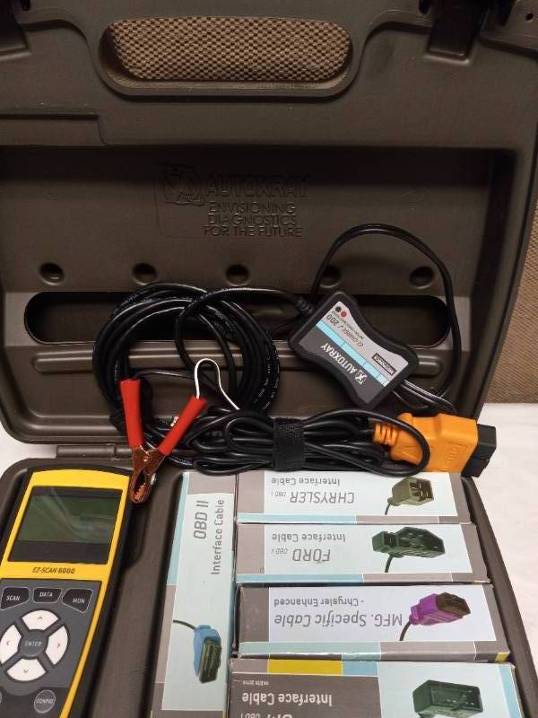AUTOXRAY EZ SCAN 6000 AUTOMOTIVE SCANNER | NEW CLOTHES BY CARHARTT, BERNE, TOOLS, TOYS, SIGNS, SPORTING AND MORE! | K-BID
