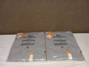 lot 2 image: (2) NEW CARHARTT LARGE SHIRTS GRAY