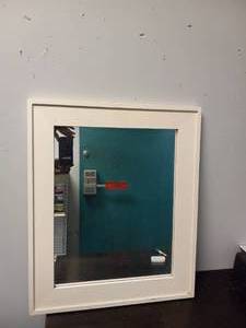 lot 37 image: SQUARE WALL MIRROR
