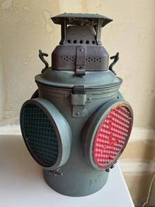Vintage Adlake Non-Sweating Signal Lantern Lamp