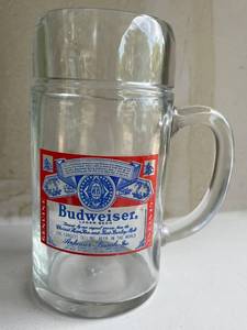 Vintage Budweiser Glass Beer Mug