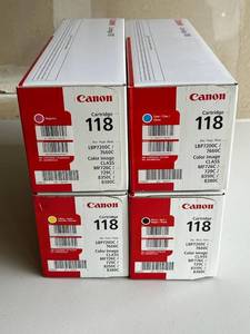 Canon 118 Standard Yield Toner Lot - Black, Cyan, Yellow, and Magenta ($400 Retail)