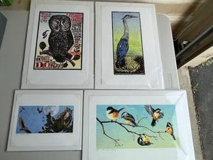 Wonderful Lot of 4 Signed and Numbered Wildlife Prints