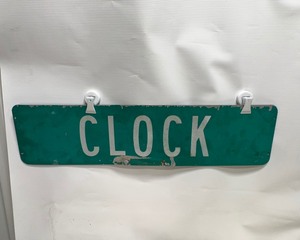 lot 171 image: Old Street Sign  Clock