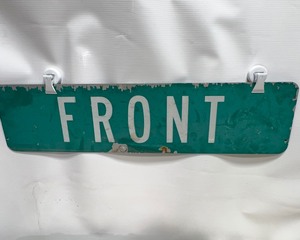 lot 173 image: Old Street Sign Front #2