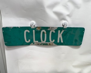 lot 178 image: Old Street Sign  Clock #2