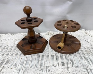 lot 6 image: Wooden Pipe Stands
