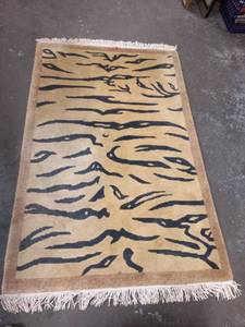 Tiger Print Area Rug