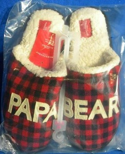 Brand New  Wondershop Mens Slippers Papa Bear