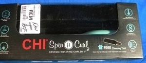 CHI Spin n Curl 1 Ceramic Rotating Curler - Green