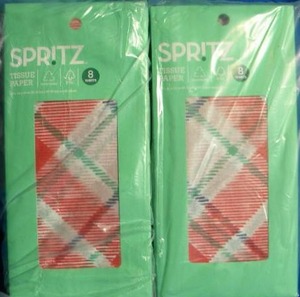 Brand New   Spritz Gift Packaging Tissue Paper 8 Sheets Per Pack (12 Packs of 8 Sheets)