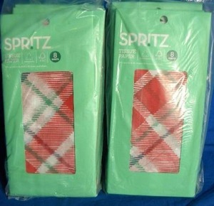 Brand New   Spritz Gift Packaging Tissue Paper 8 Sheets Per Pack (12 Packs of 8 Sheets per Pack)