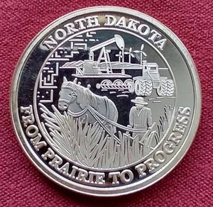 North Dakota 1 Oz. Silver Round