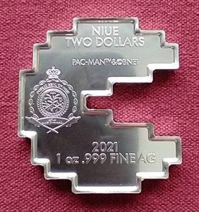 Licensed 2021 Niue 1 oz. Silver Pac-Man Coin