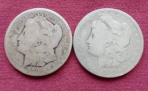 (2) Morgan Dollars - Low-Grade