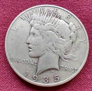 1935-S Peace Dollar