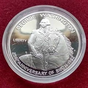 1982 Silver Commemorative Washington Half Dollar