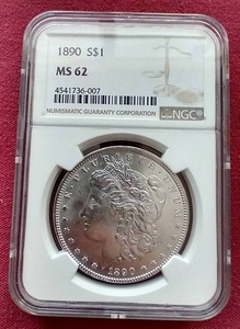 1890 Morgan Dollar - MS62