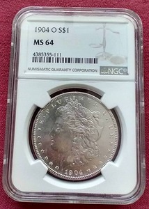 1904-O Morgan Dollar - MS64